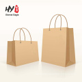 With transparent window Kraft paper tote bag